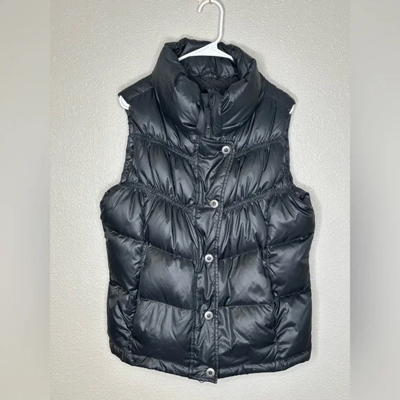 PrAna Women's Molly Down Filled Full Zip Puffer Vest Black - Picture 2 of 6